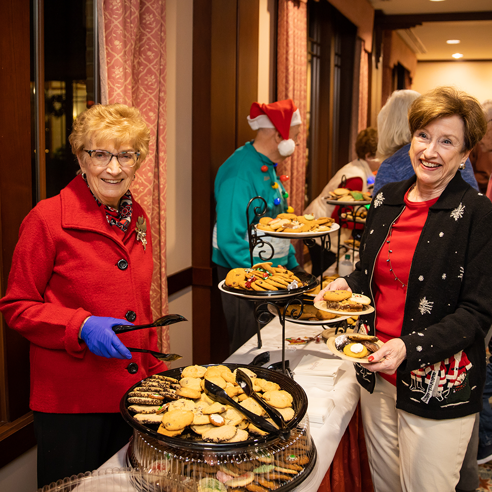 Members serving up pasteries